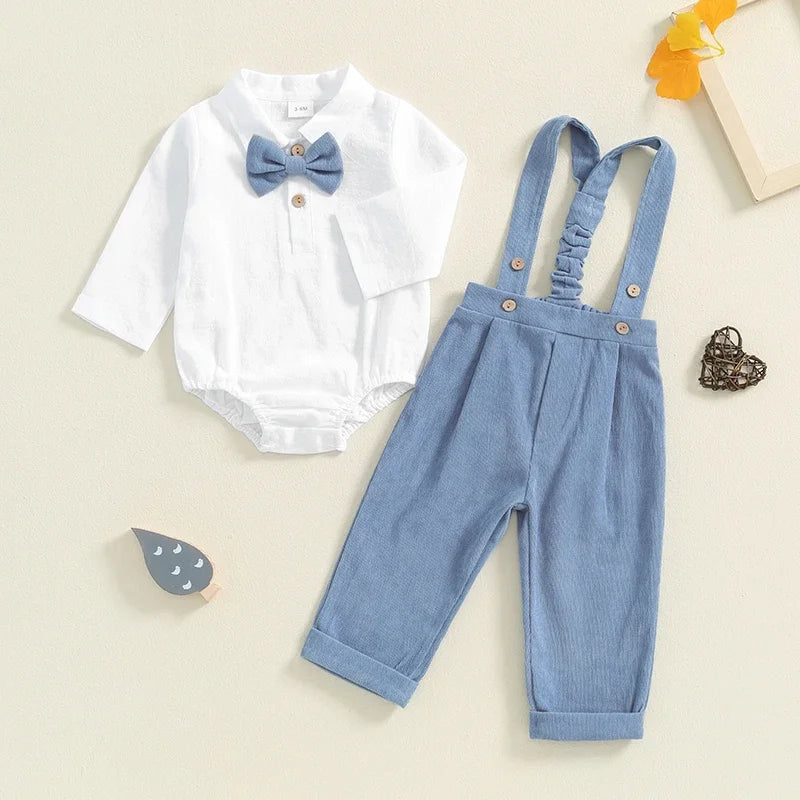 Mini Gentleman Romper Set