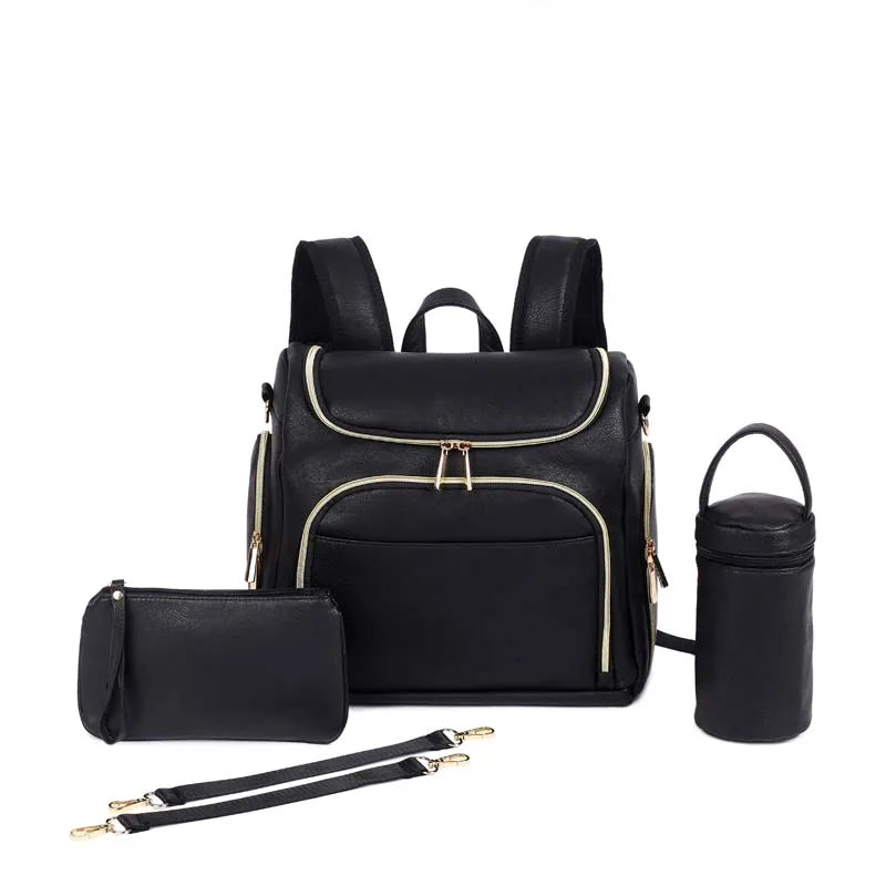 MiniMum Leather Diaper Bag