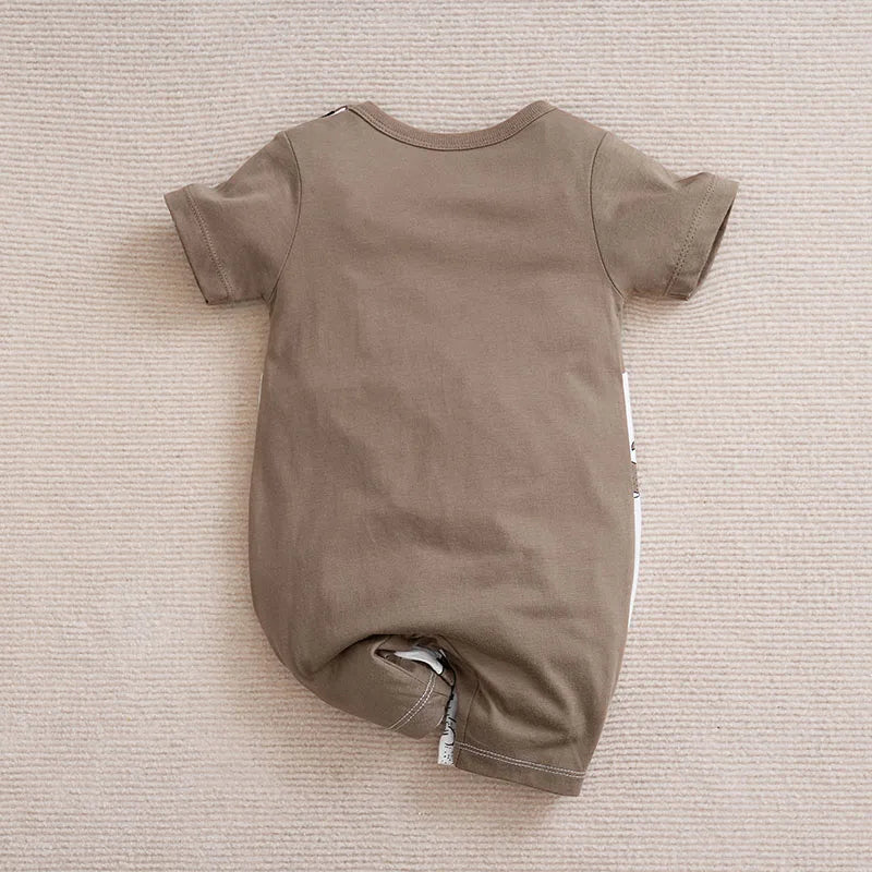 Mini Whale Suspender Romper