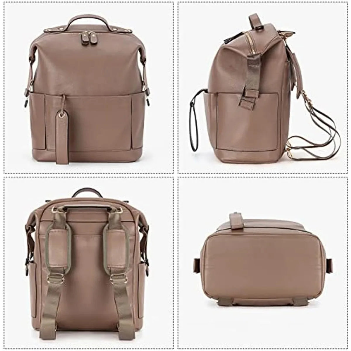 MiniMum Leather Diaper Bag