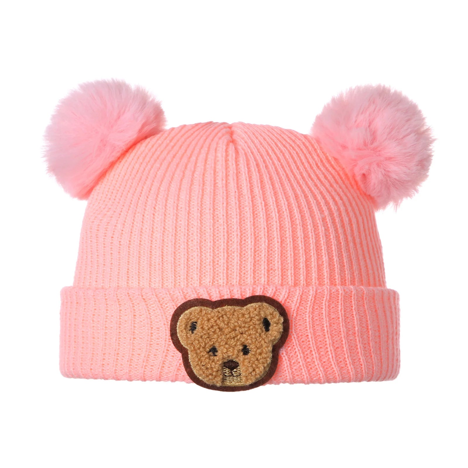 Mini Bear Knit Winter Hat