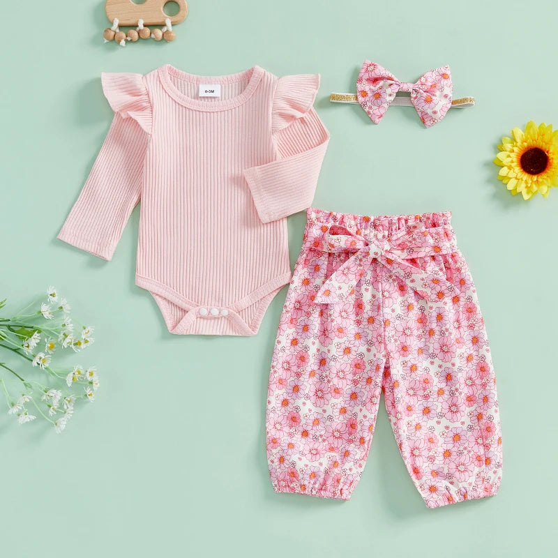 Mini Ruffle Romper Set