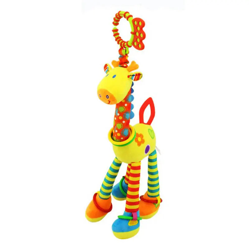 Mini Animal Rattle – Soft Giraffe & Zebra