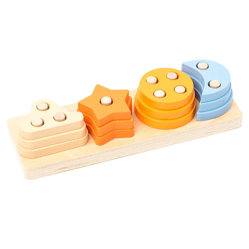 Mini Wooden Blocks – Montessori Shapes