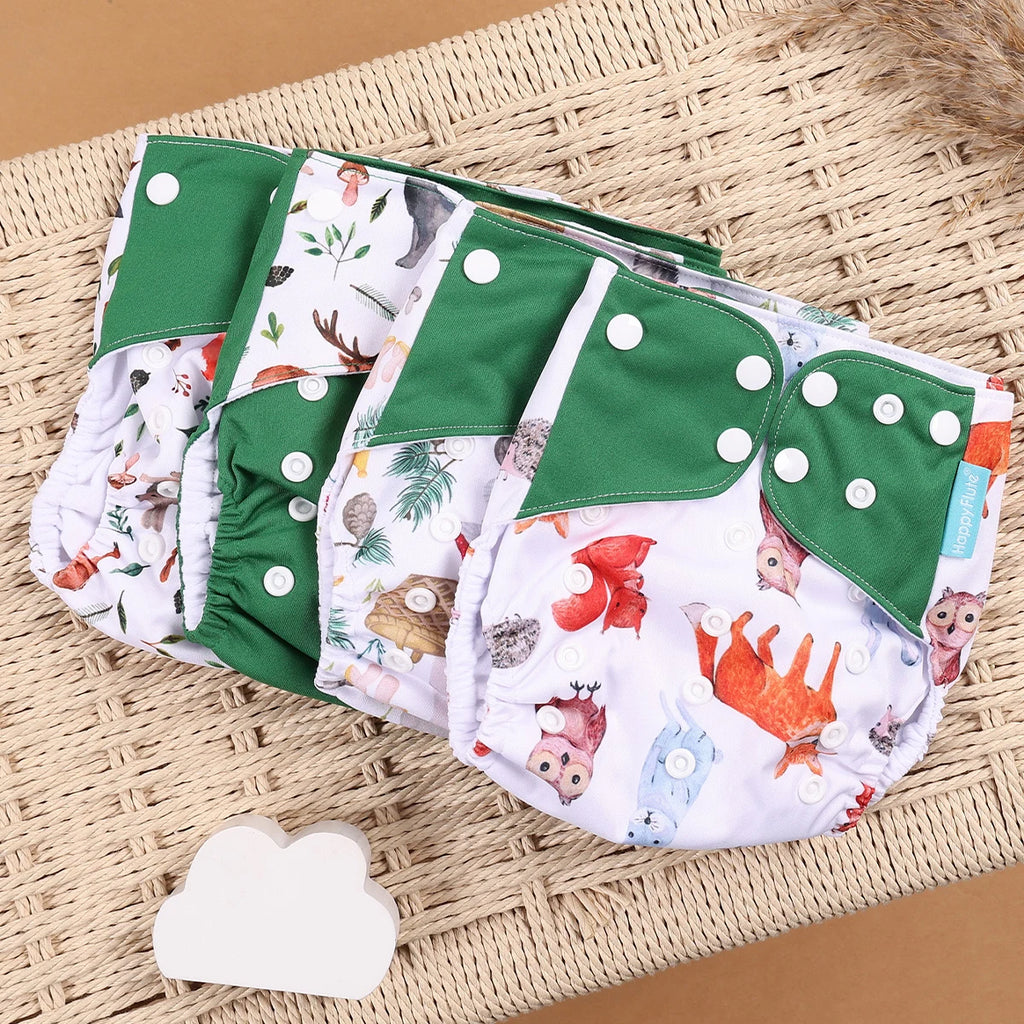 Mini Cloth Diapers – 4pcs Eco Set
