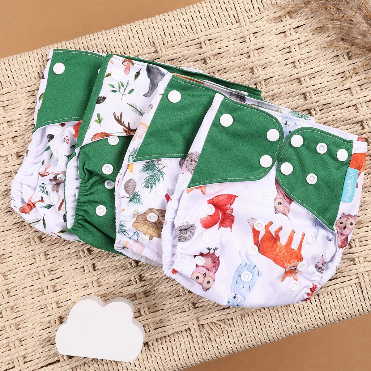 Mini Cloth Diapers – 4pcs Eco Set