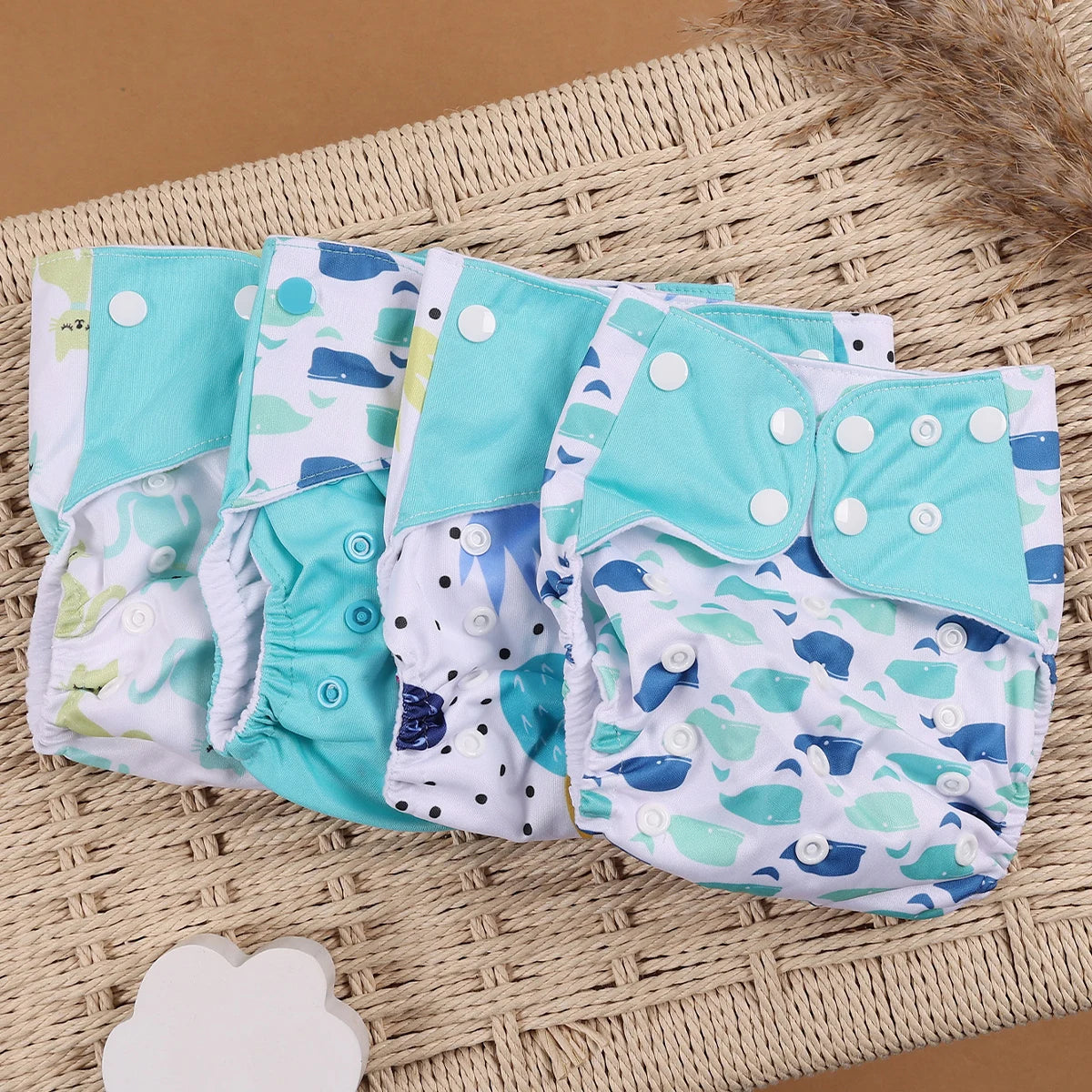 Mini Cloth Diapers – 4pcs Eco Set