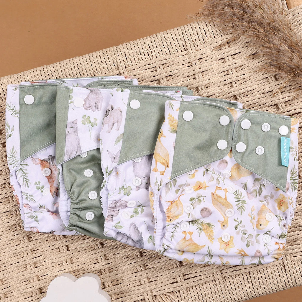 Mini Cloth Diapers – 4pcs Eco Set