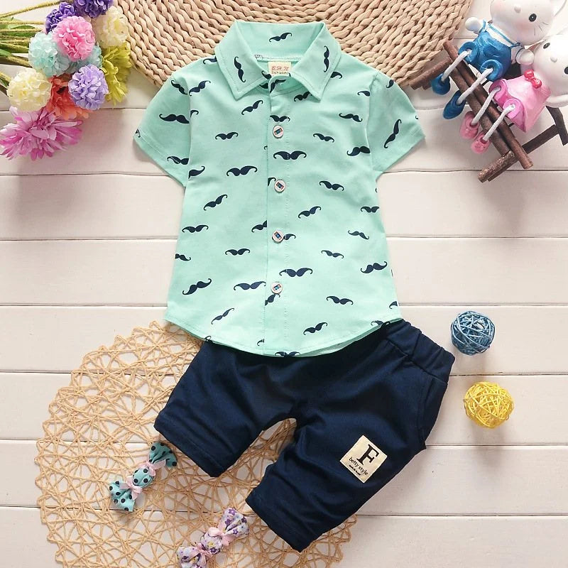 Mini Printed Summer Boy Set