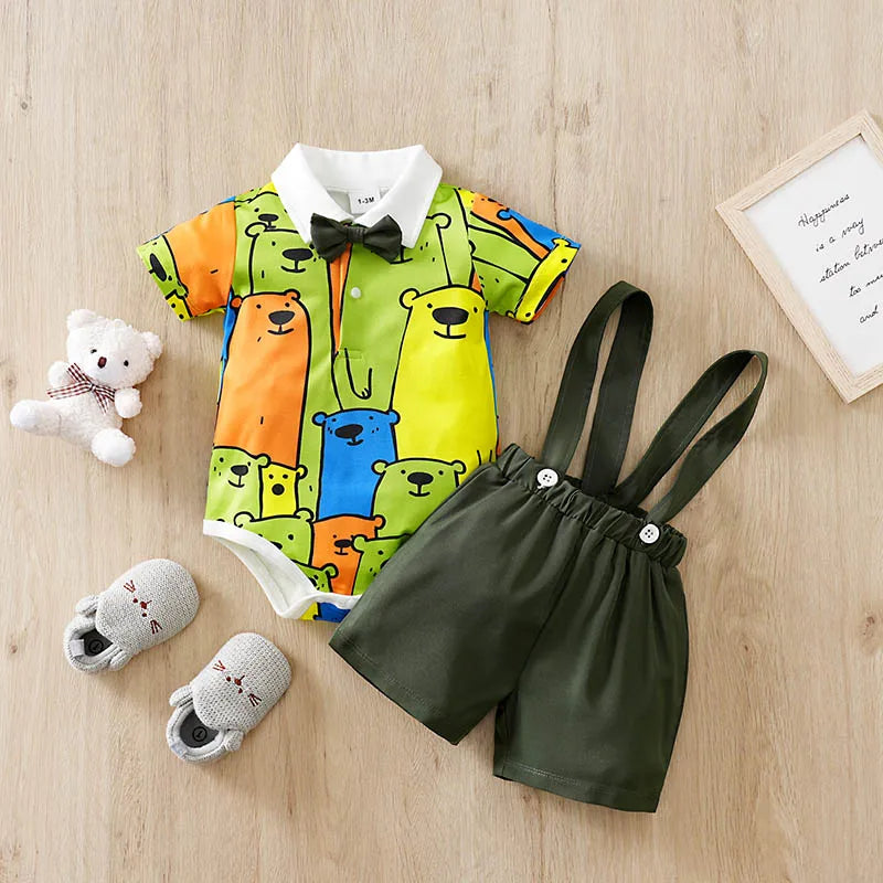 Mini Bear Summer Outfit Set