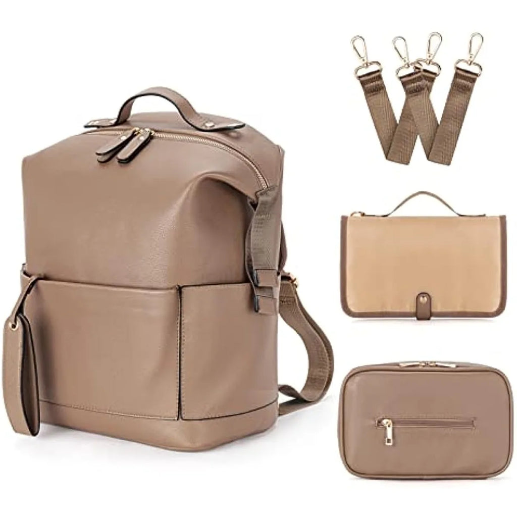 MiniMum Leather Diaper Bag
