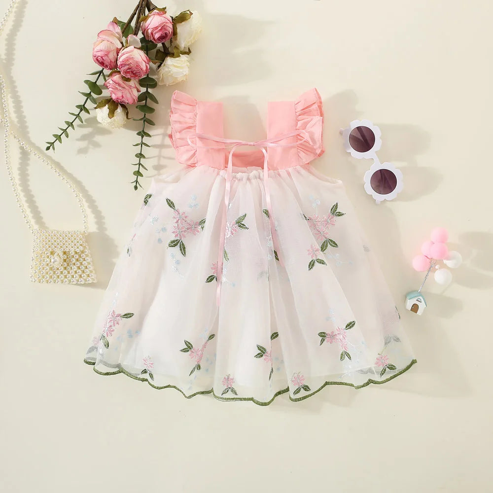 Mini Chiffon Flower Dress
