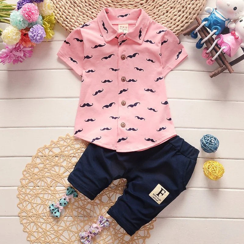 Mini Printed Summer Boy Set