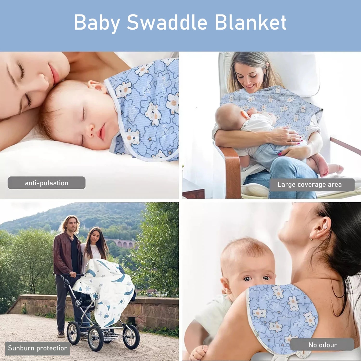 Mini Newborn Swaddle – Soft Stretch Wrap
