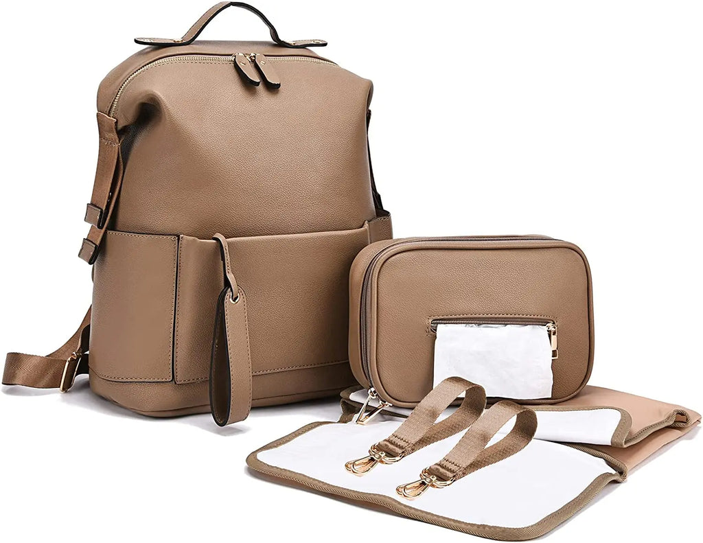 MiniMum Leather Diaper Bag