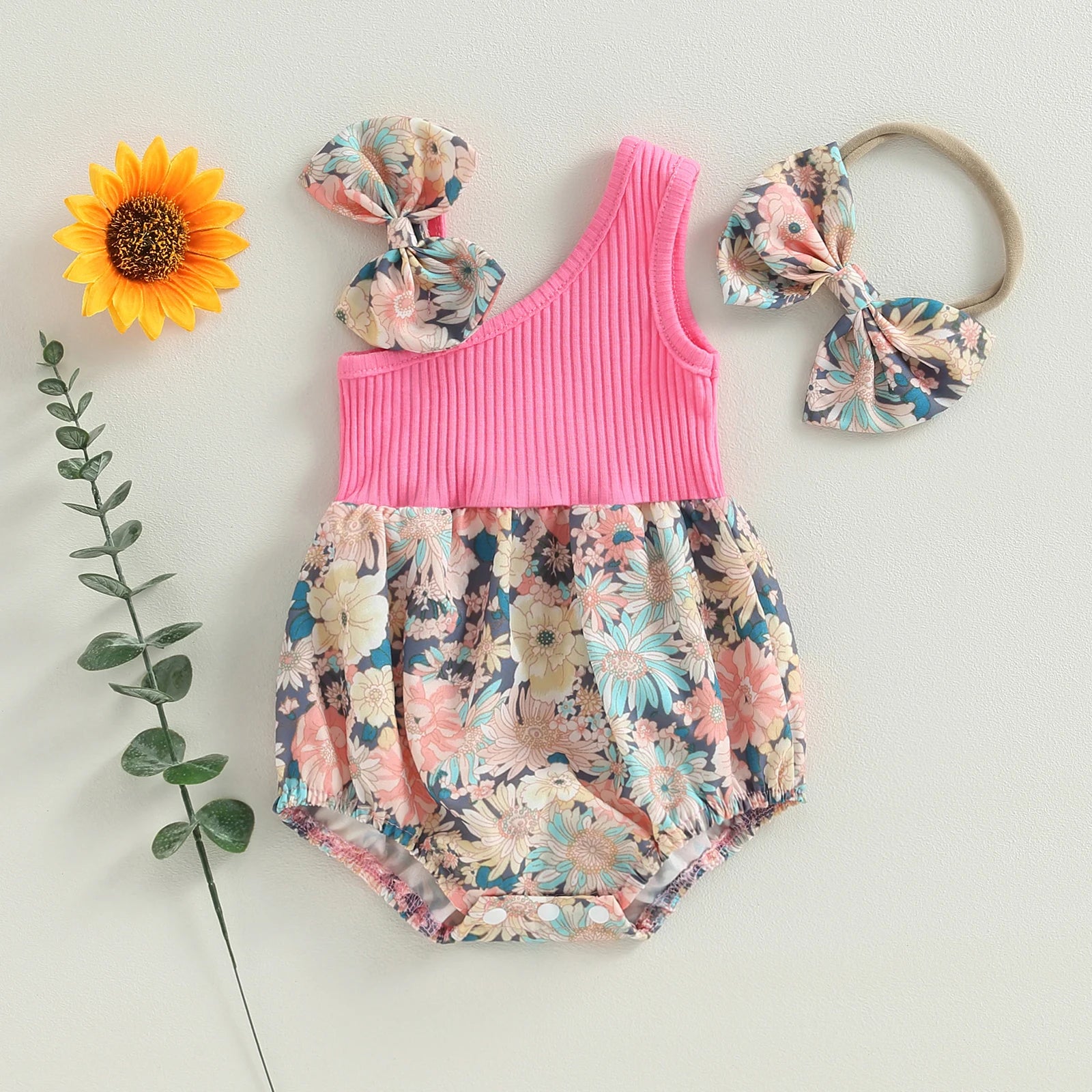 Mini Striped Summer Shorts Set