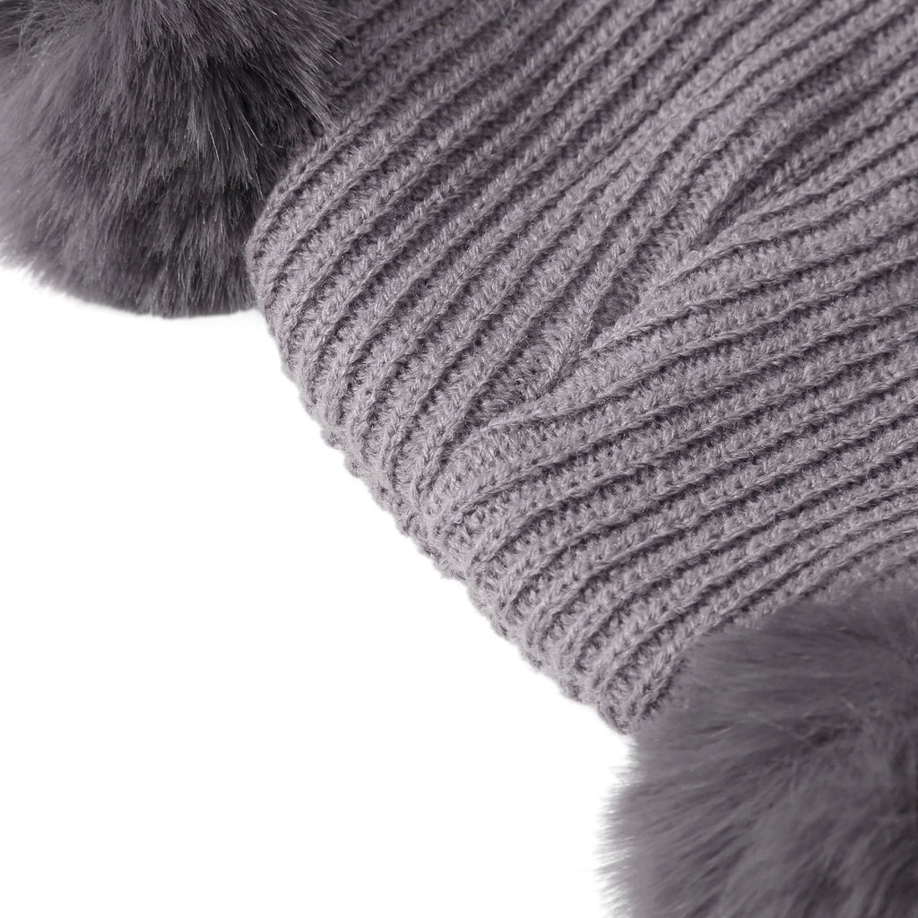 Mini Bear Knit Winter Hat