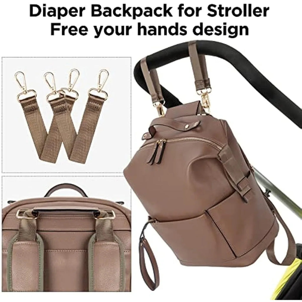 MiniMum Leather Diaper Bag