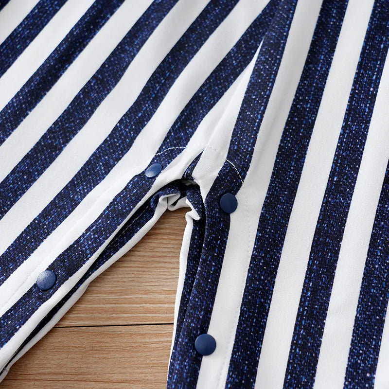 Mini Stripe Gentleman Romper