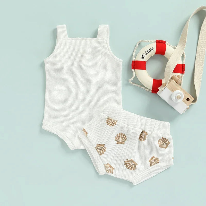 Mini Shell Print Summer Set