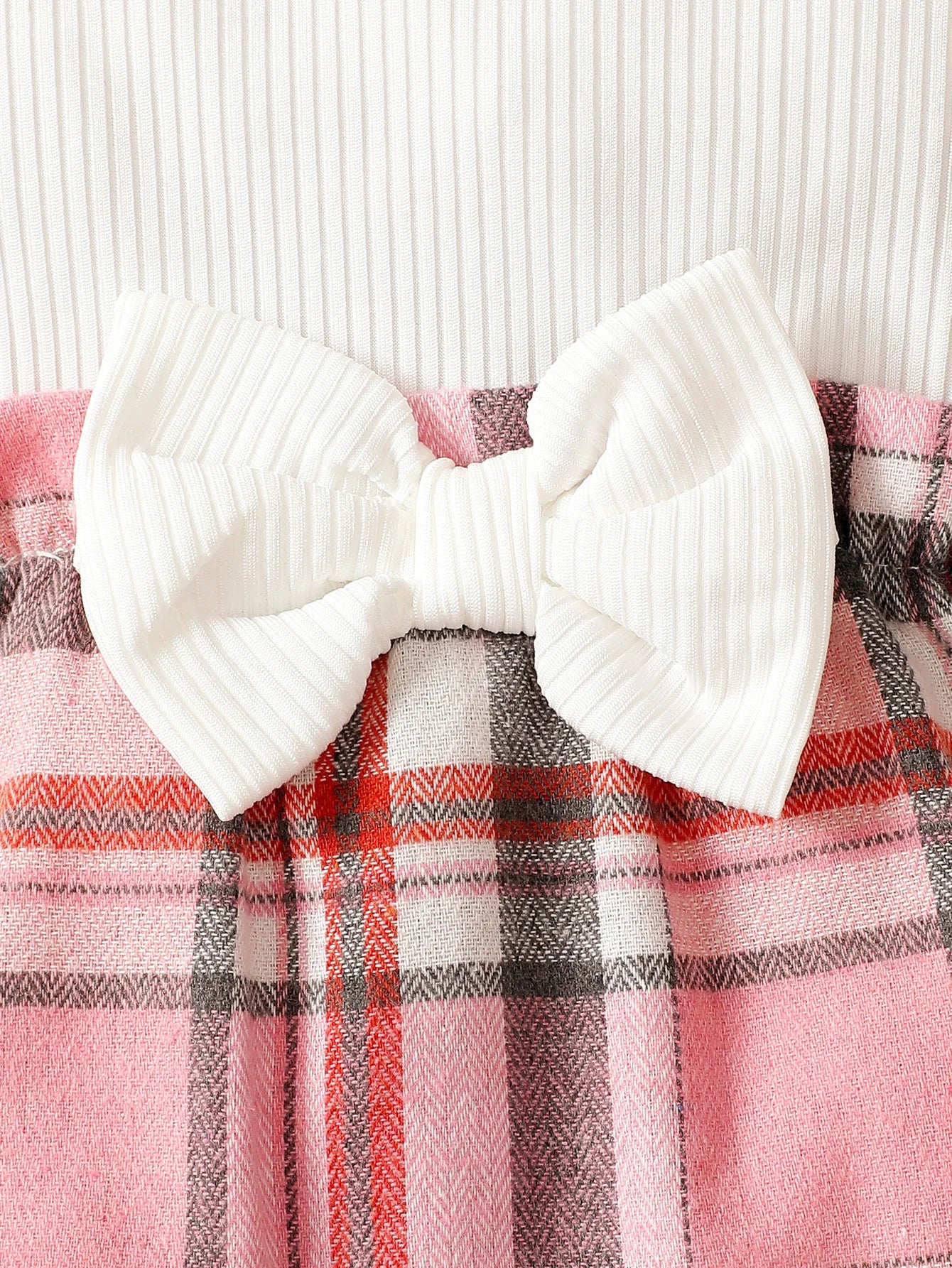 Mini Check Flutter Sleeve Jumpsuit Set