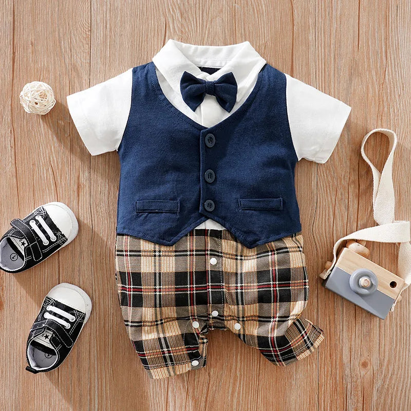 Mini Summer Gentleman Romper