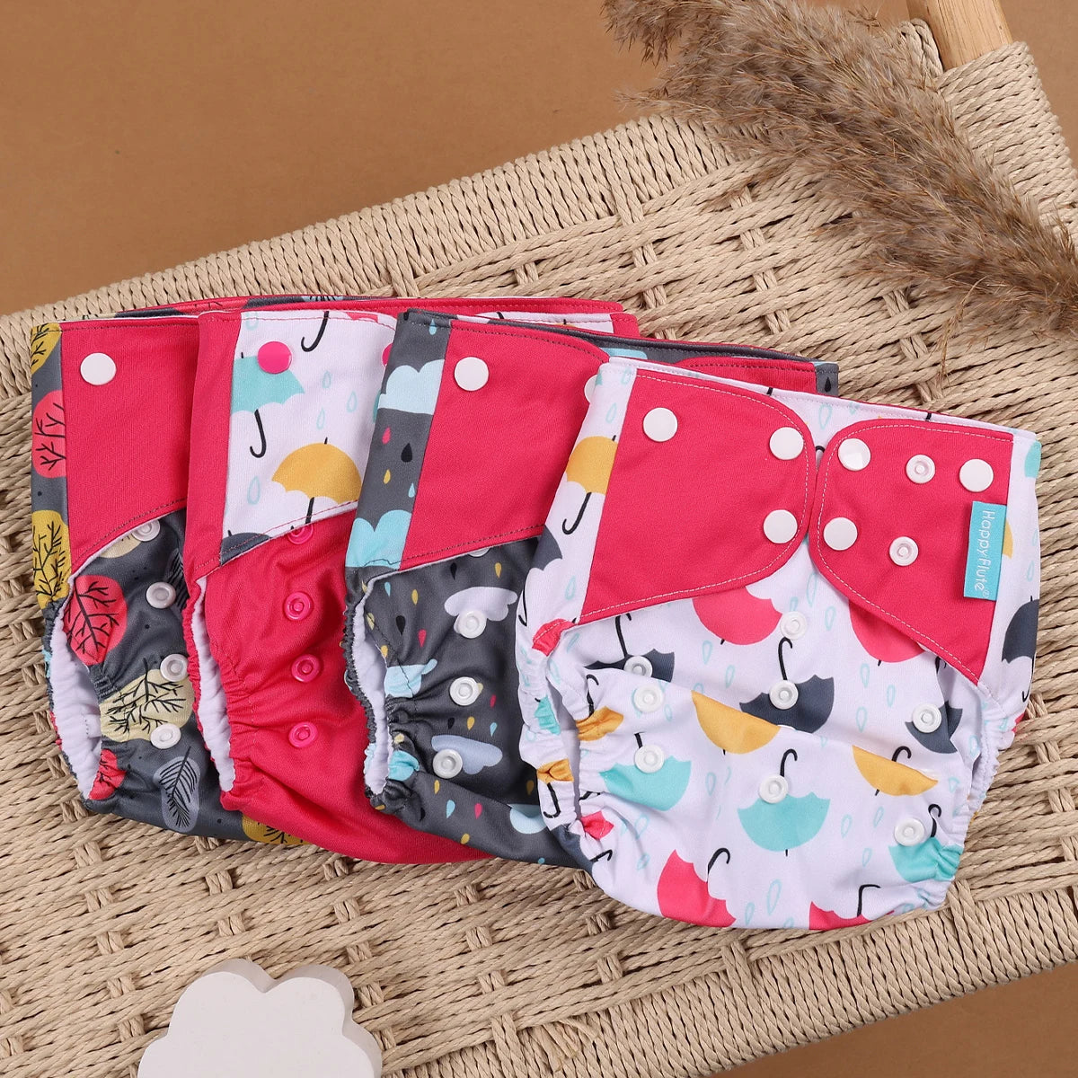 Mini Cloth Diapers – 4pcs Eco Set