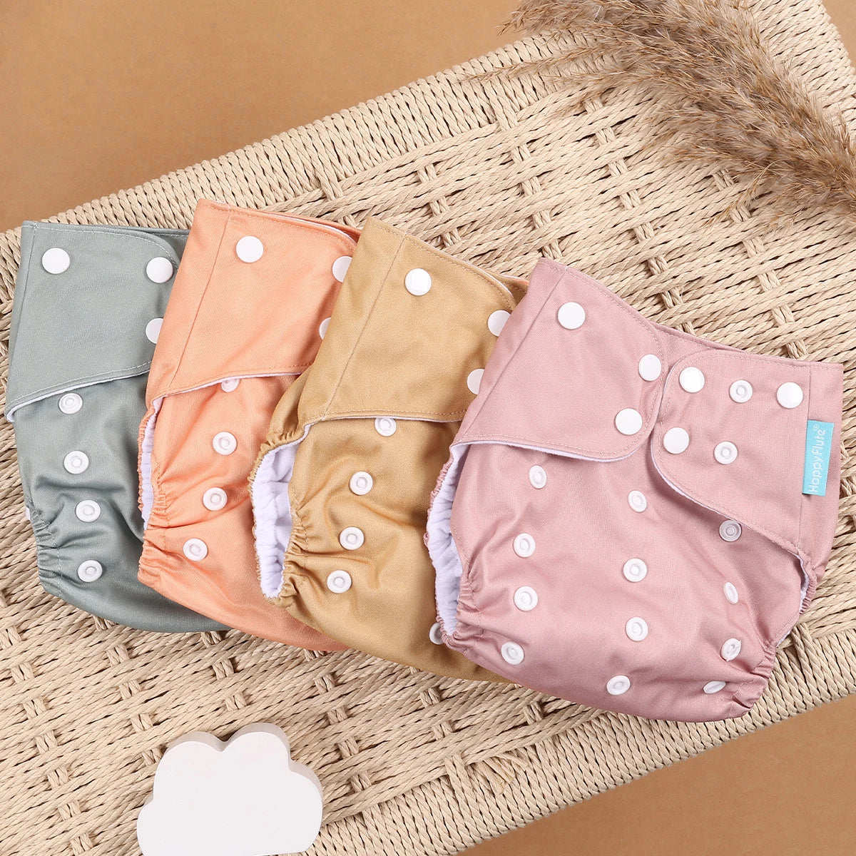 Mini Cloth Diapers – 4pcs Eco Set