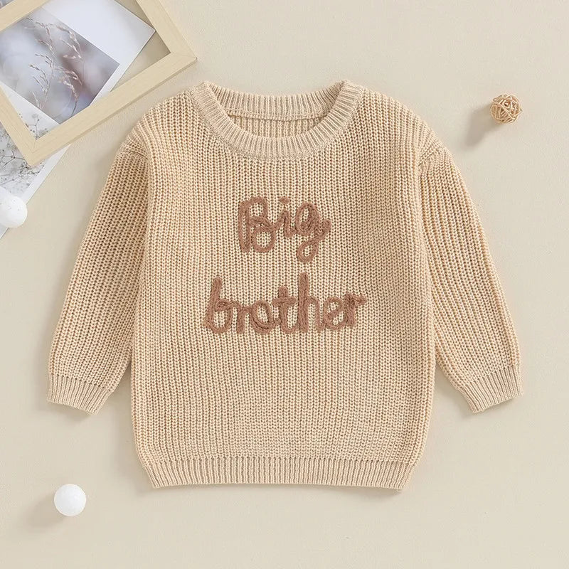 Mini Letter Knit Pullover
