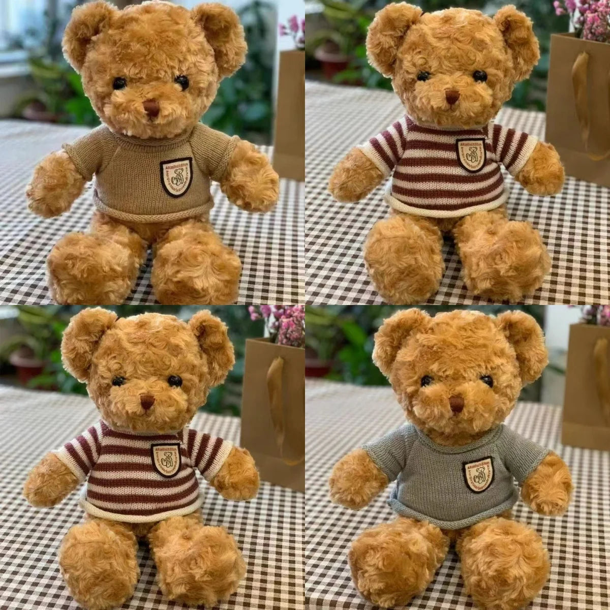 Mini Teddy Bear – 30cm Plush with Sweater