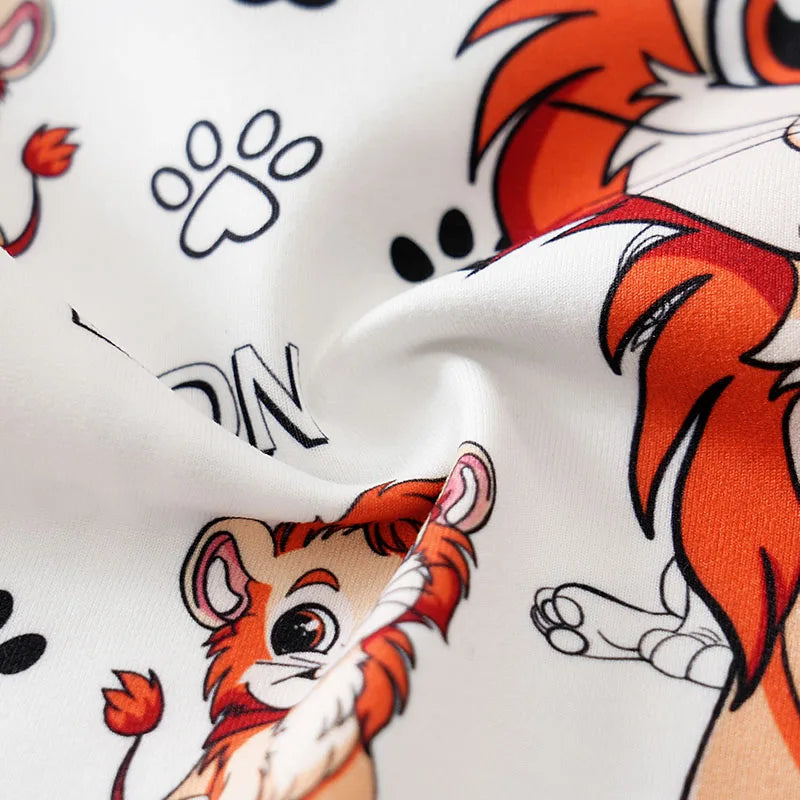 Mini Lion Knit Romper