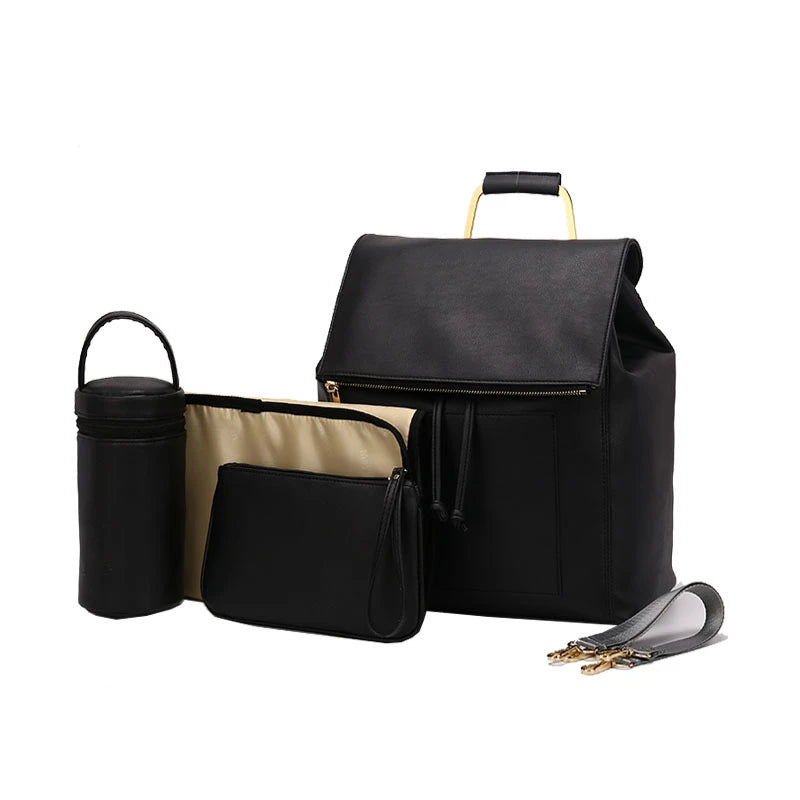 MiniMum Leather Diaper Bag
