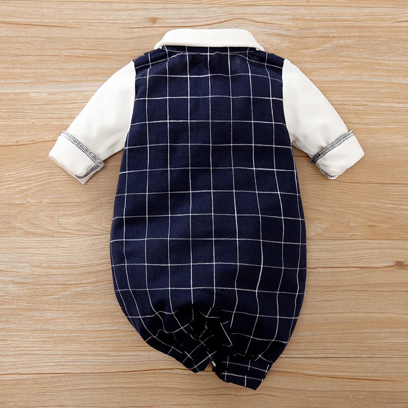 Mini Cotton Gentleman Romper