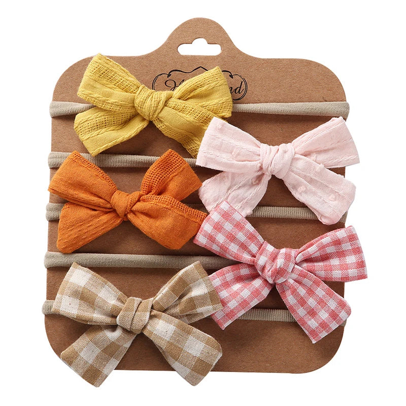 Mini Bowknot Headband Set