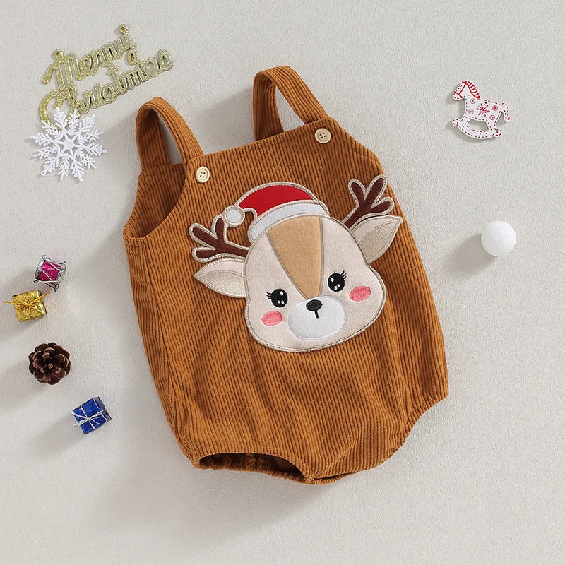 Mini Elk Corduroy Romper