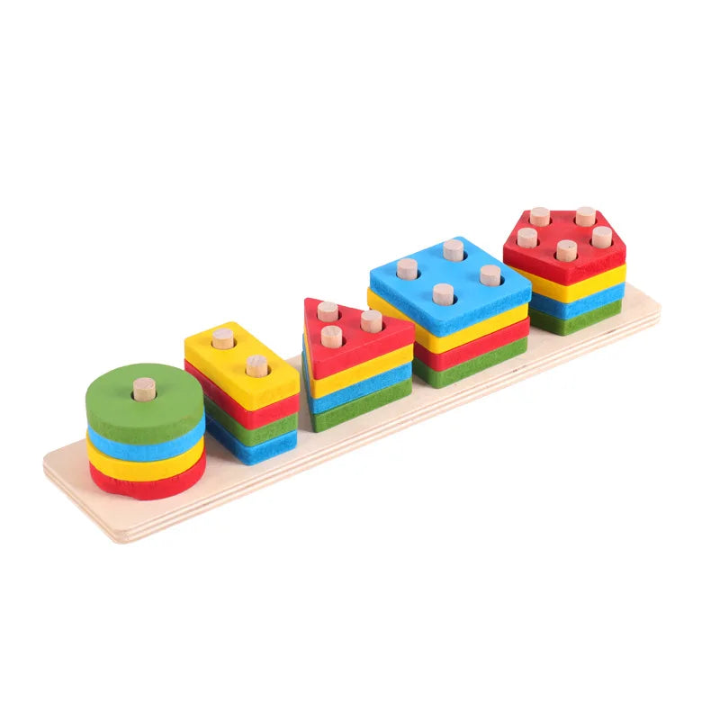 Mini Wooden Blocks – Montessori Shapes
