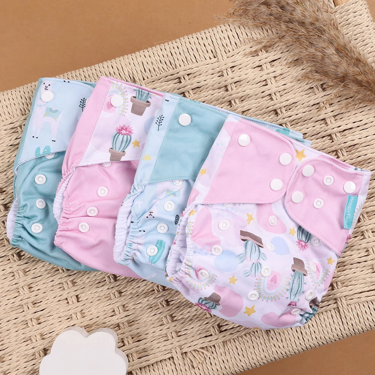 Mini Cloth Diapers – 4pcs Eco Set