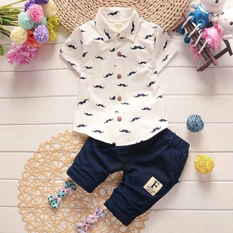 Mini Printed Summer Boy Set
