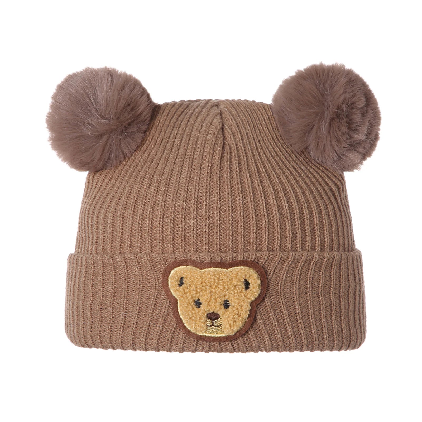 Mini Bear Knit Winter Hat