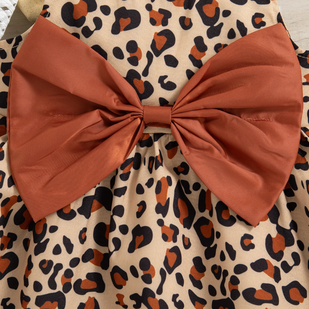 Mini Leopard Bow Dress