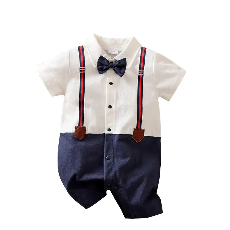 Mini Gentleman Tie Romper
