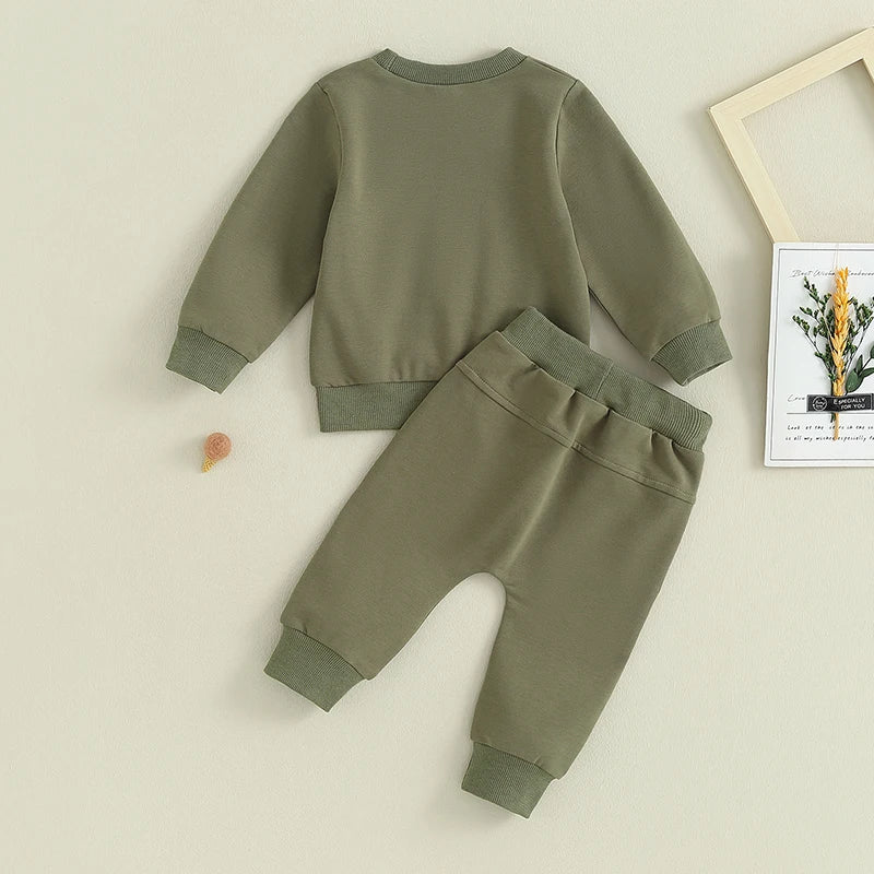 Mini Camouflage Pullover Pants Set