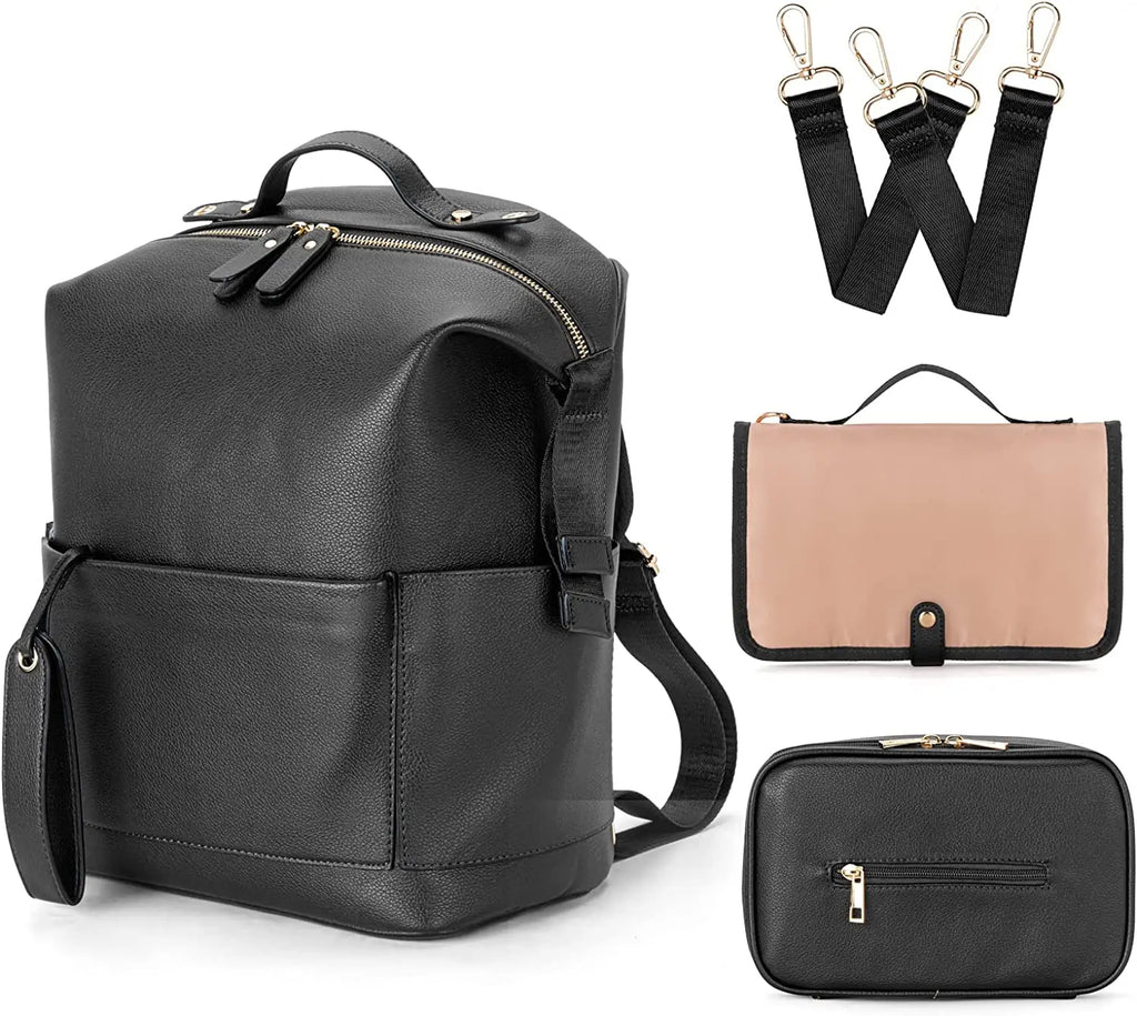 MiniMum Leather Diaper Bag