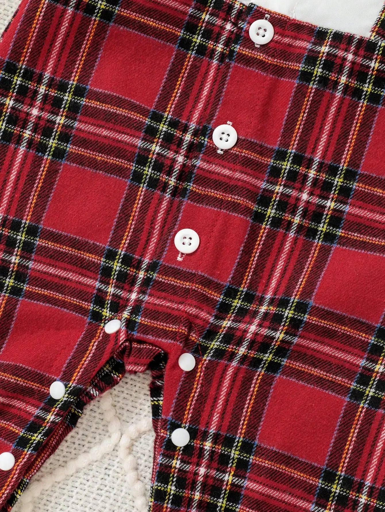 Mini Plaid Gentleman Romper