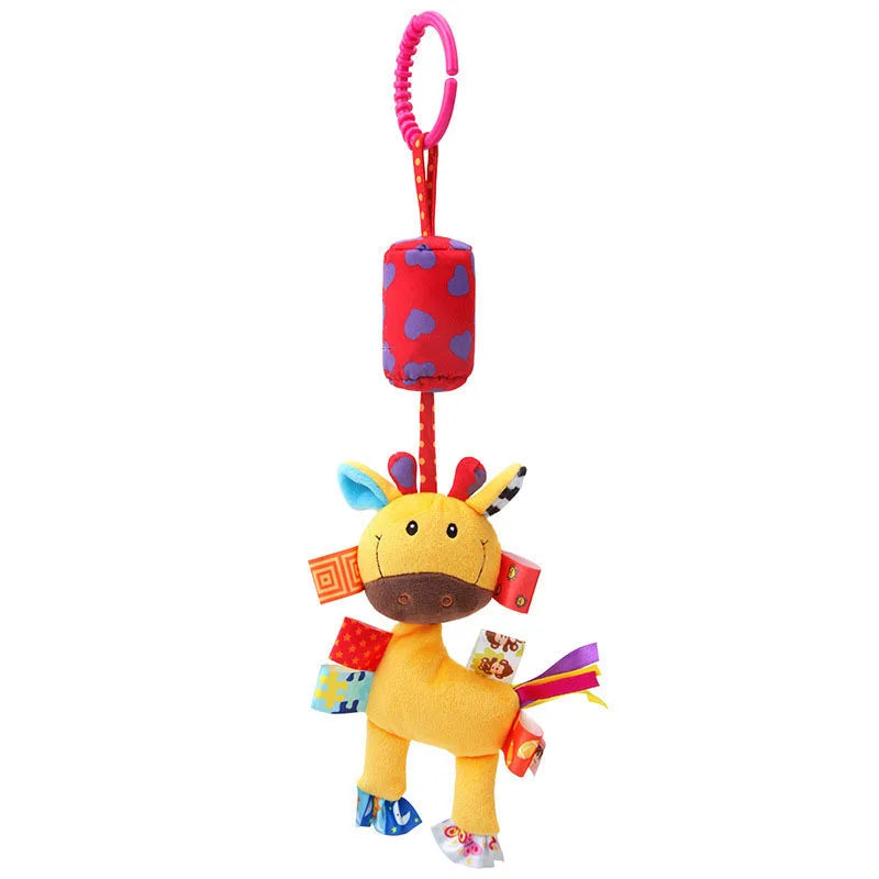 Mini Animal Rattle – Soft Giraffe & Zebra