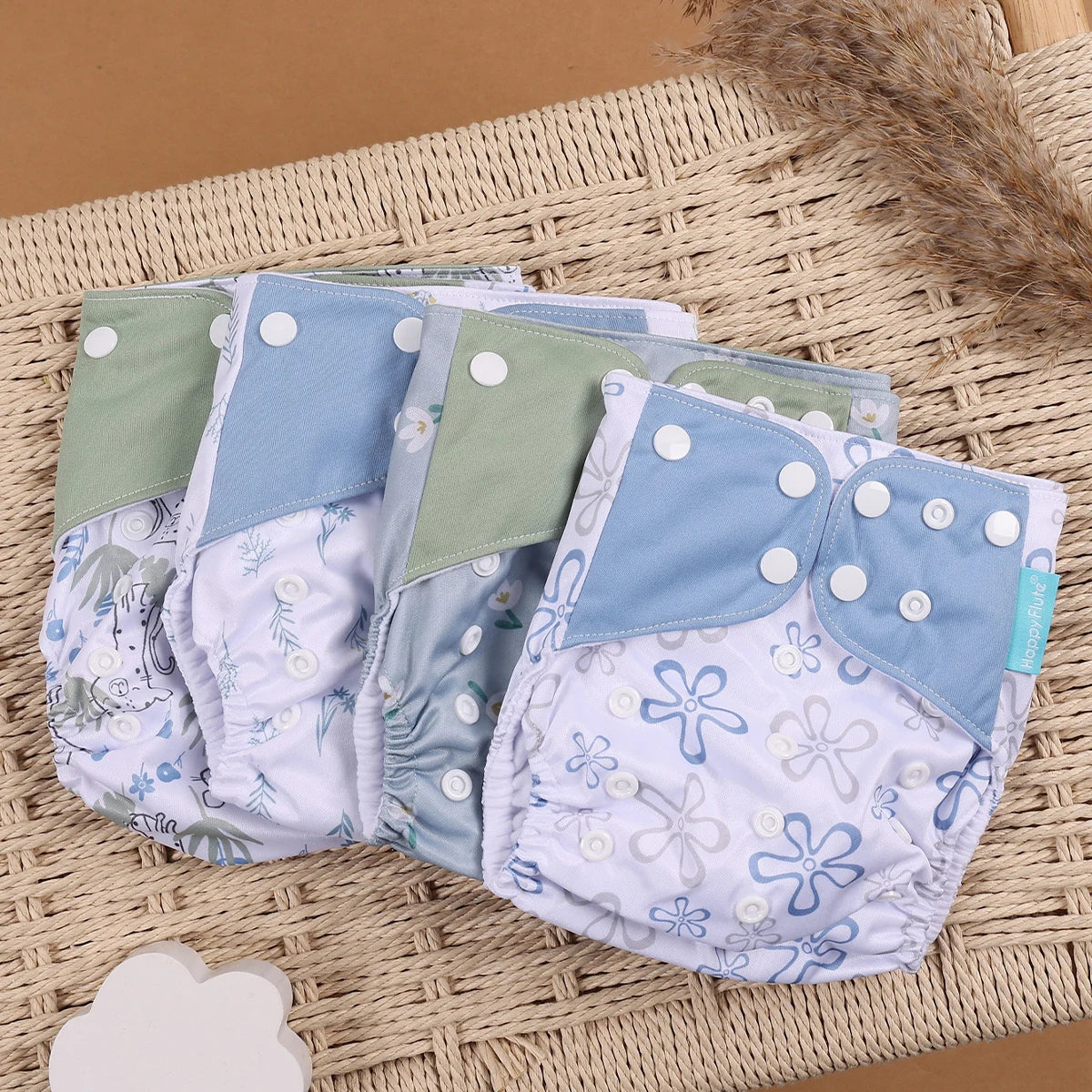 Mini Cloth Diapers – 4pcs Eco Set