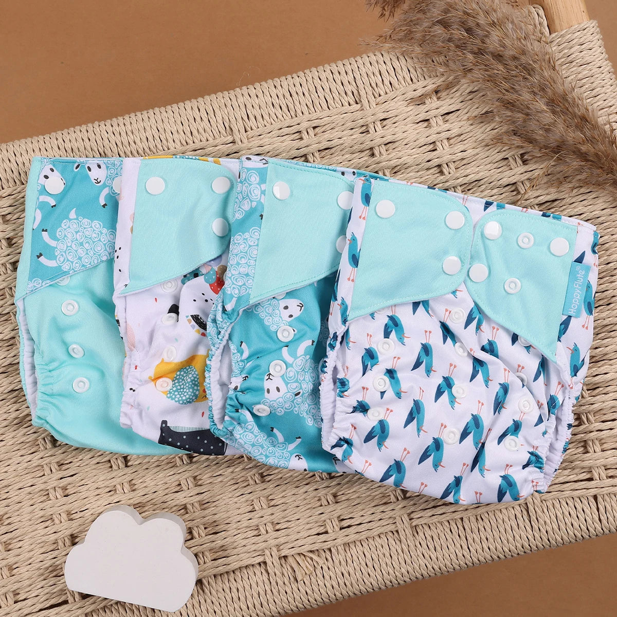 Mini Cloth Diapers – 4pcs Eco Set