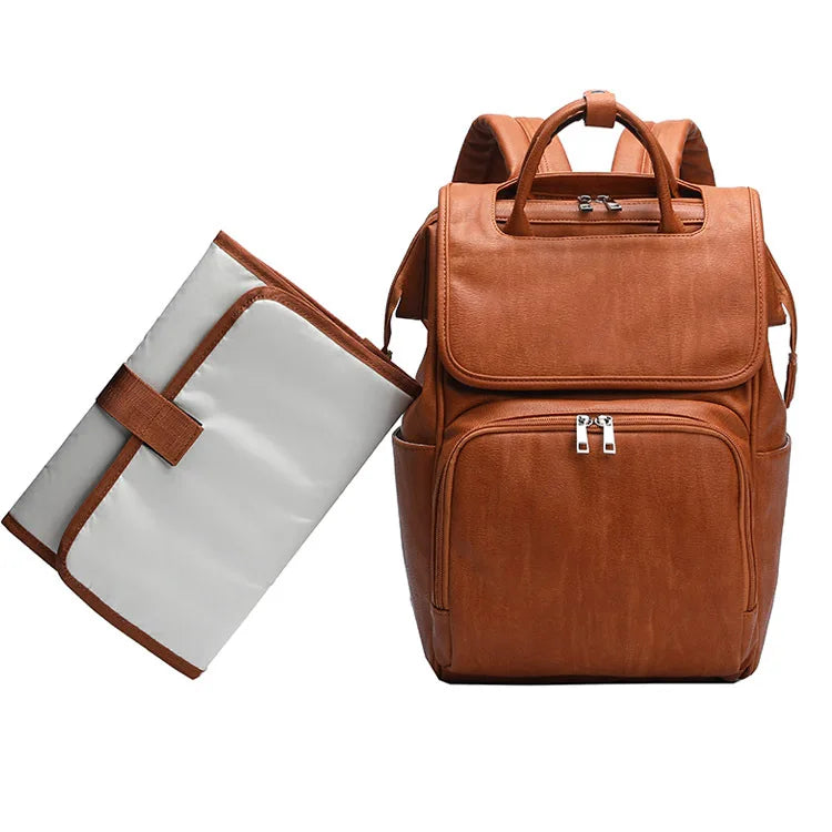 MiniMum Leather Diaper Bag