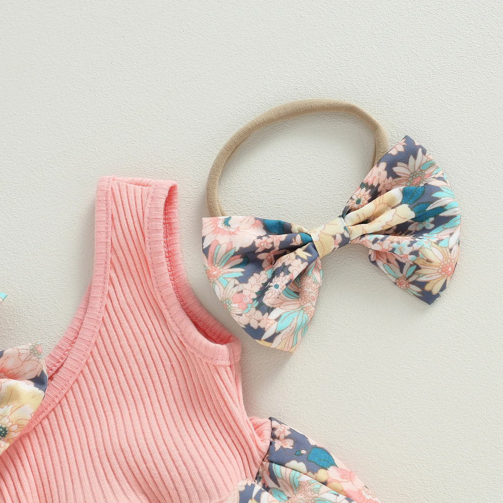 Mini Striped Summer Shorts Set