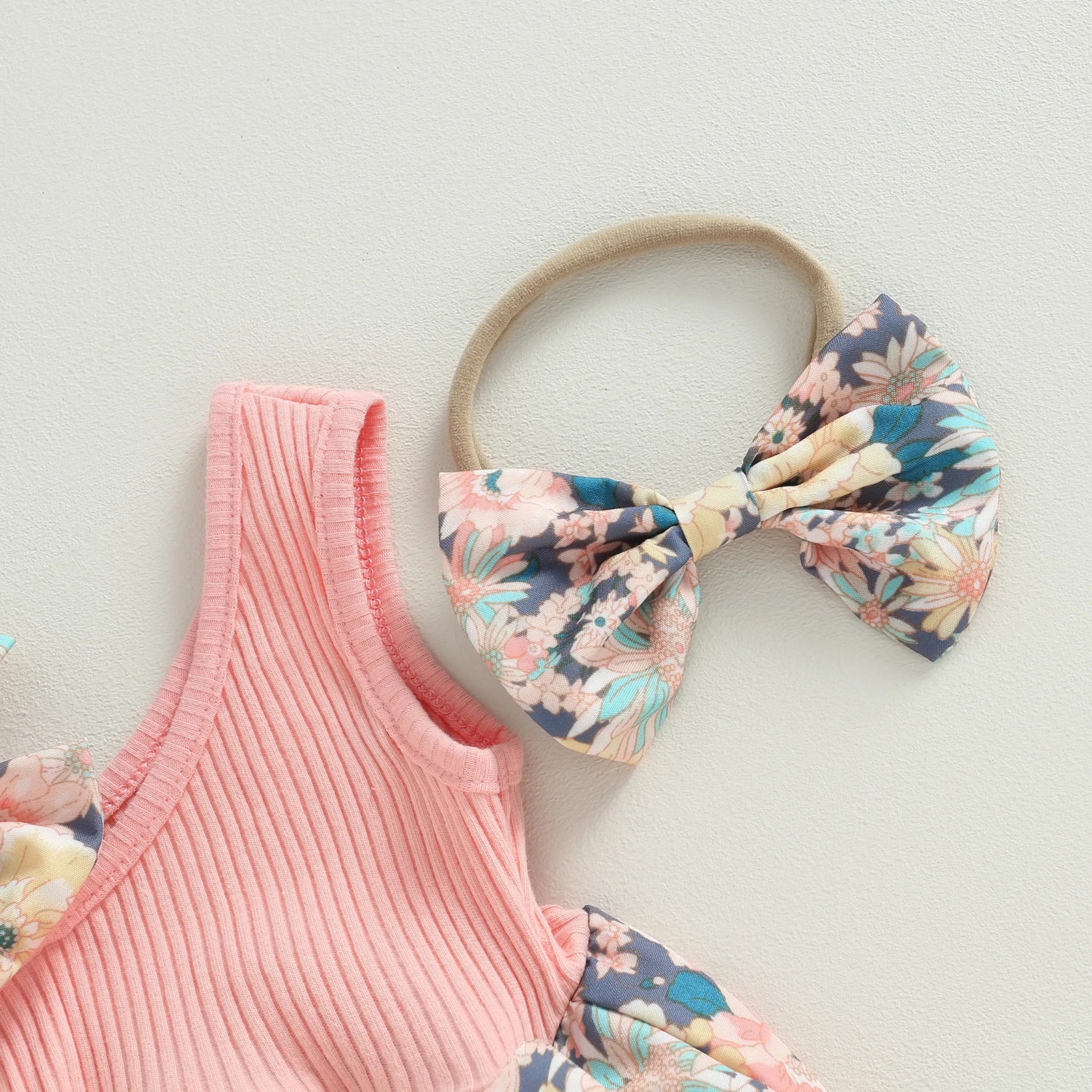 Mini Striped Summer Shorts Set